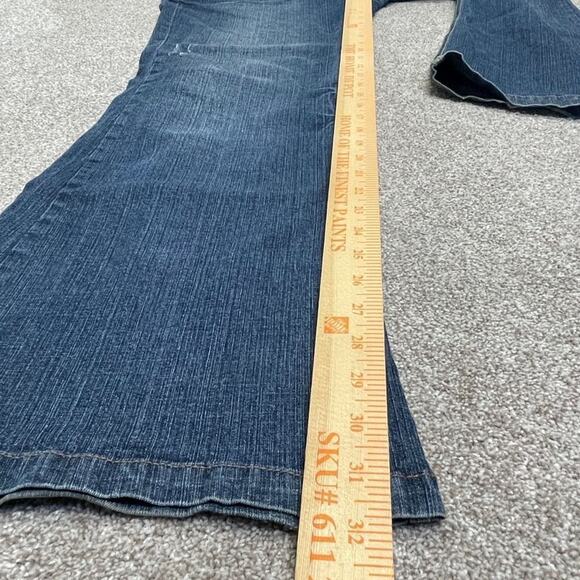 y2k vtg grunge festival boho streetwear Bongo Flare jeans sz 15 cowgirl rodeo - Picture 5 of 12